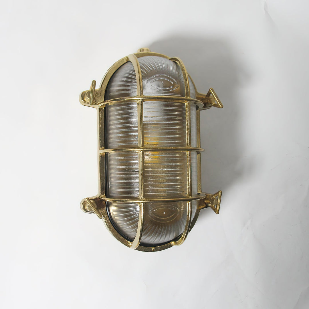 Applique murale industrielle vintage avec verre cage pour éclairage extérieur et salle de bainApplique murale industrielle vintage avec verre cage pour éclairage extérieur et salle de bain