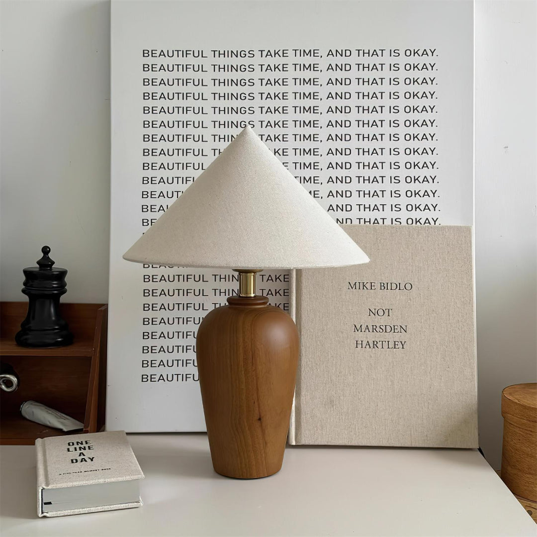 Lampe de table en bois Brayden