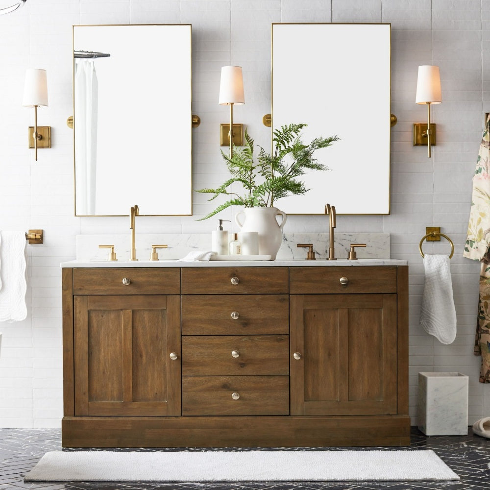 Lámpara de pared Rowan con pantalla de lino blanco elegante – Lámpara de pared retro de metal para dormitorio y pasillo