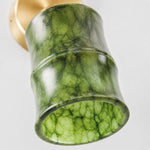 Cargar imagen en el visor de la Galería, Close view of the green jade shade pattern and polished edge