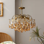 Load image into Gallery viewer, Vintage Sumptuous Teardrop Crystal Chandelier
