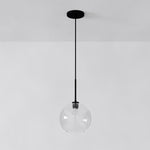 Cargar imagen en el visor de la Galería, Lámpara colgante Selvion con forma de globo escultural: moderna lámpara colgante de cristal con un diseño elegante.
