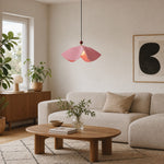Load image into Gallery viewer, Sculptural Woven Fabric Pendant Lamp
