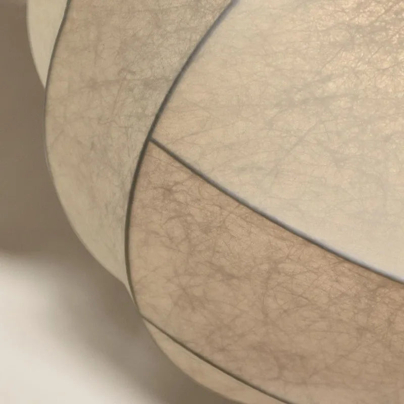 Suspension Japandi Wabi Sabi en soie boule