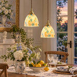 Charger l'image dans la visionneuse de galerie, Colorful Capiz Shell Glass Pendant Light