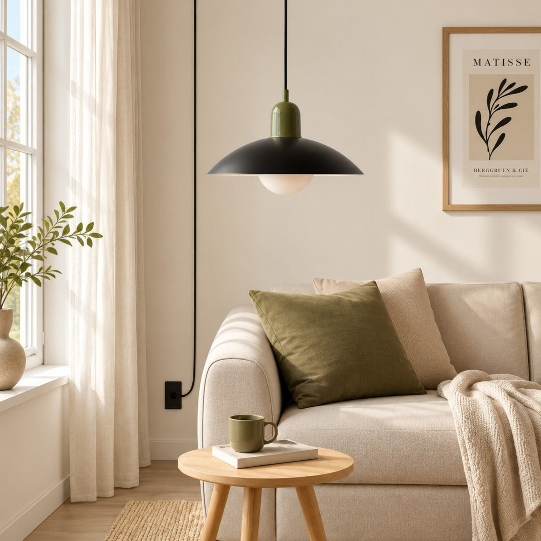 Mid Century Bauhaus Dining Room Plug-in Pendant Light
