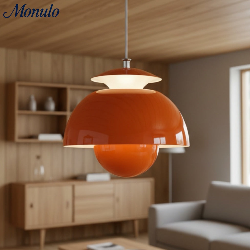 Suspension florale en métal sculptural Orin Nordic, adaptée aux chambres, cuisines et salons