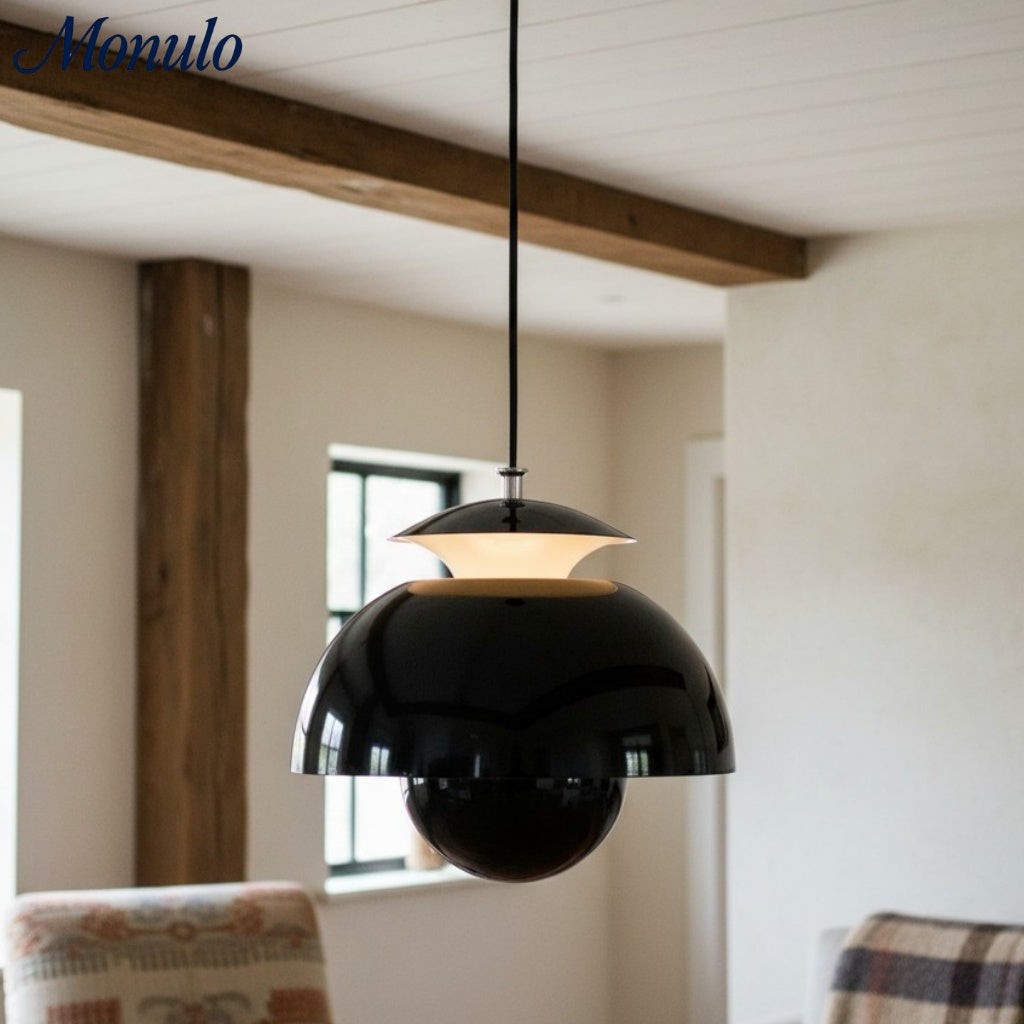 Suspension florale en métal sculptural Orin Nordic, adaptée aux chambres, cuisines et salons