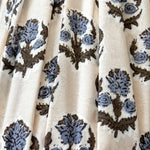 Load image into Gallery viewer, Close-up of purple floral pleated fabric lampshade