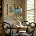Charger l'image dans la visionneuse de galerie, Ribbed Glass Single-Light Dome Pendant Light