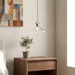 Cargar imagen en el visor de la Galería, Lámpara colgante de cono ancho Lumicona – Diseño de vidrio transparente con estilo industrial para cocinas U17