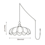 Bild in Gallery-Viewer laden, Scalloped Abaca Woven Plug-In Swag Pendant