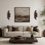 Cargar imagen en el visor de la Galería, Wabi-Sabi Sculptural Resin Disc Wall Sconce