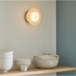 Load image into Gallery viewer, Elorina Bowl Wall Sconce – Elegant Brass And Glass Round Wall Fixture
