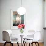 Bild in Gallery-Viewer laden, Frosted White Oval Plug-In Pendant Light