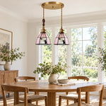 Charger l'image dans la visionneuse de galerie, Cat and Butterfly Stained Glass Pendant Light
