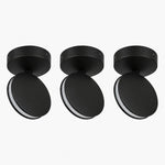 Charger l'image dans la visionneuse de galerie, Black SPECTRA set of 3 LED ceiling and wall lights