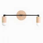 Charger l&#39;image dans la visionneuse de galerie, Mobilux Line Wood and Vanity Light - Bohemian Bathroom Lighting Fixture
