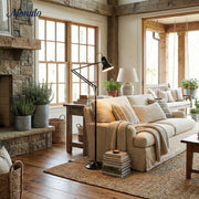 Modryx Modern Functional Design ‑ Industrial Adjustable Floor Standing Lamp for Home Interiors