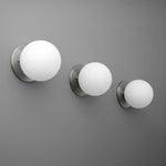 Load image into Gallery viewer, Glorica Glass Brass Wall Sconce - Frosted Globe Classic Light For Warm Ambiance
