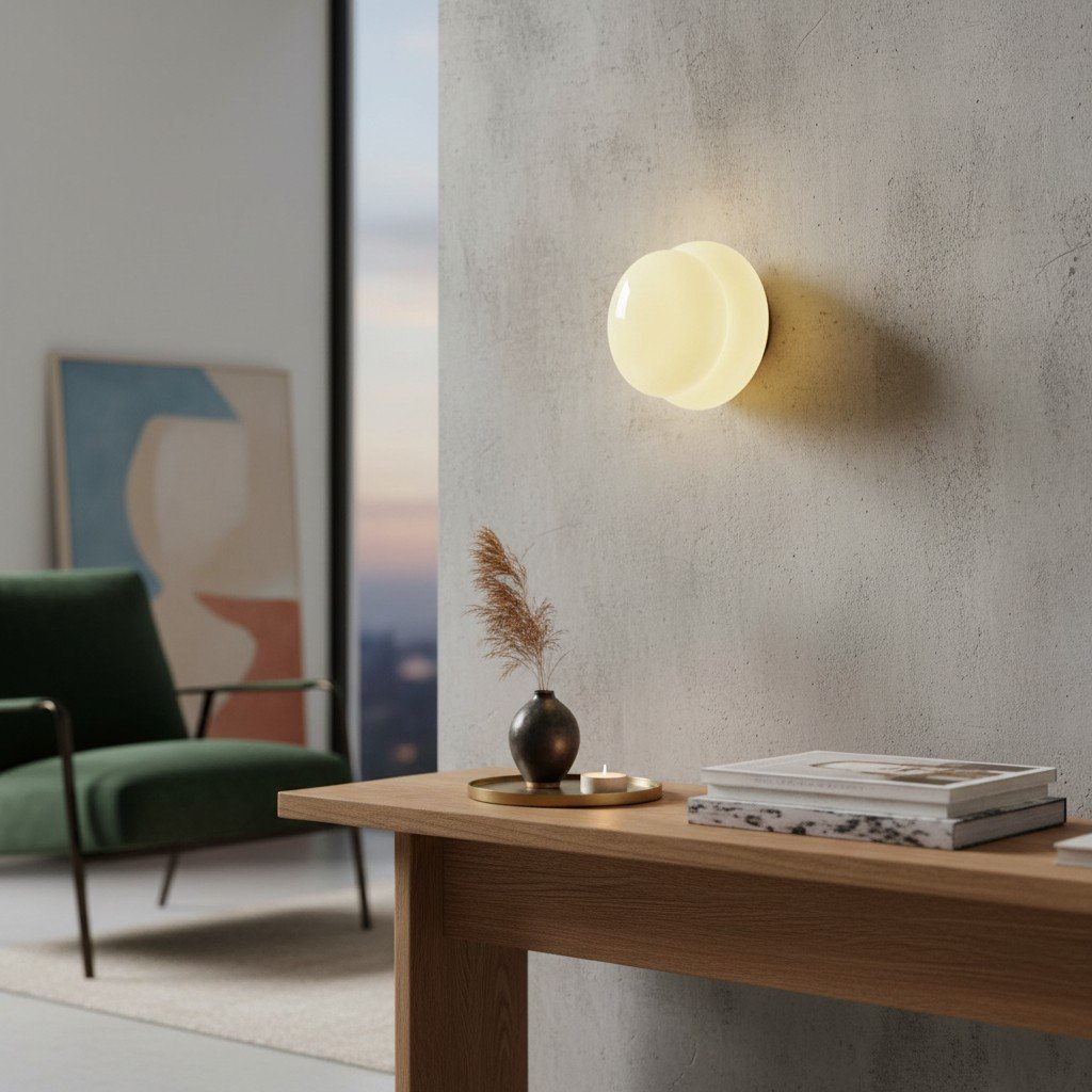 Applique Globe Lumineuse Coloria — Applique en Verre Opale de Style Contemporain Moderne pour Espaces Intérieurs