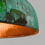 Bild in Gallery-Viewer laden, Aerugix Vintage Hammered Copper Dome Pendant Light - Natural Metallic Finish for Dining Room