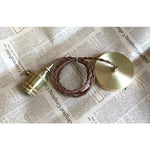 Charger l'image dans la visionneuse de galerie, Amber Floral Glass Brass Swag Pendant