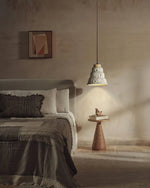 Load image into Gallery viewer, Japanese Wabi Sabi Cement Bell Shape Pendant Light M28
