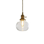 Bild in Gallery-Viewer laden, Brass And Clear Glass Plug-In Pendant