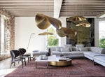 Load image into Gallery viewer, Hammered Brass Suspension Light

