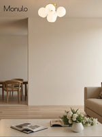 Load image into Gallery viewer, Glass Globe Flush Mount Light - Elegant Modern 5 Globe Ceiling Light
