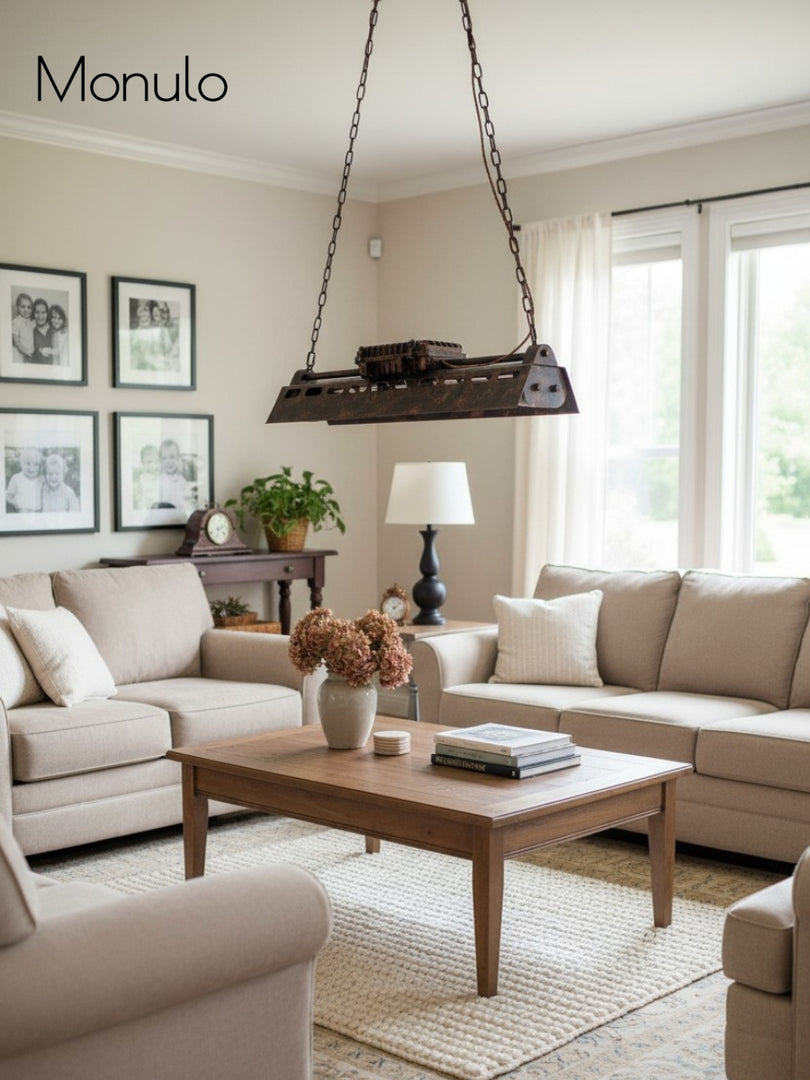 Vintage Loft Chandelier - Industrial Steampunk