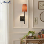 Load image into Gallery viewer, Rowan Elegant White-Linen Shade Wall Lamp – Retro Metal Wall Light for Bedroom &amp; Hallway