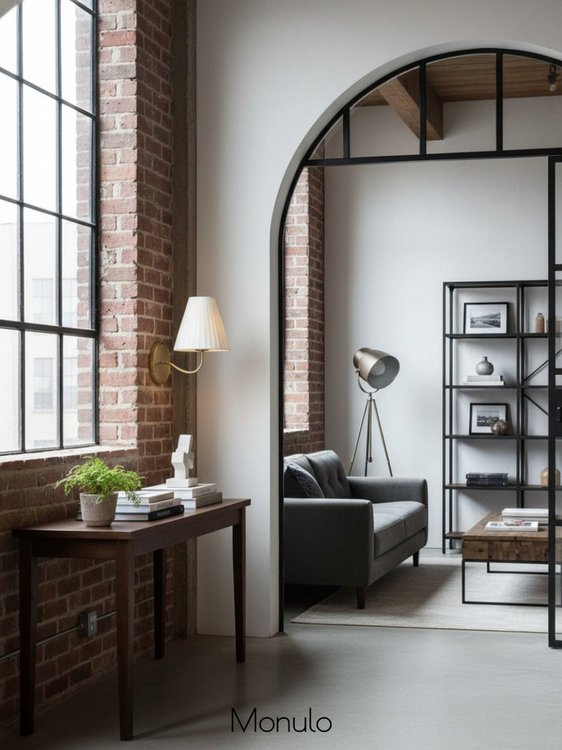 Fibura Fabric Wall Sconce – Elegant Wall Sconce for Bedroom and Hallaway Vintage Style