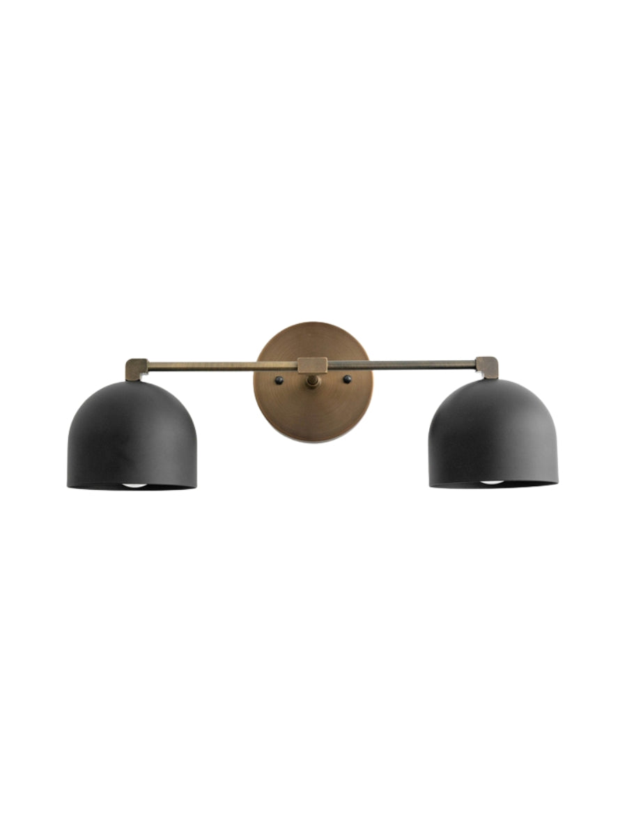 Metio Dome Vanity Wall Light – Mid-Century Fixture for Bathroom