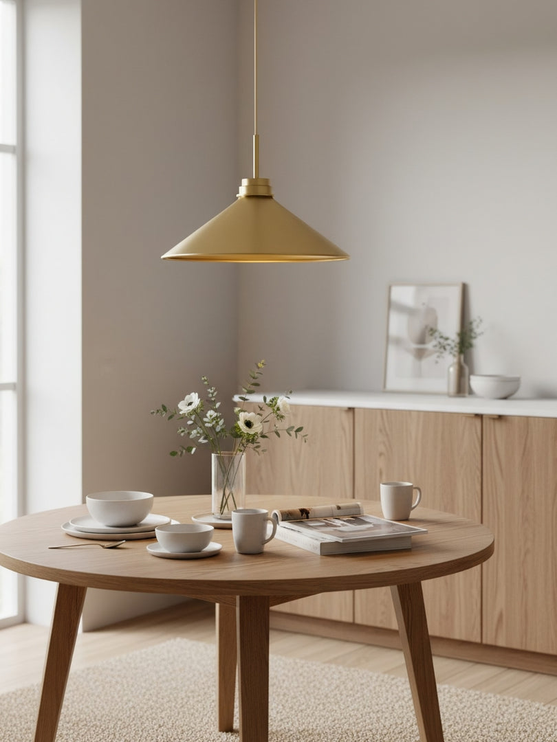 Suspension conique Aurenza de style ferme moderne – Éclairage à intensité variable pour cuisine et entrée