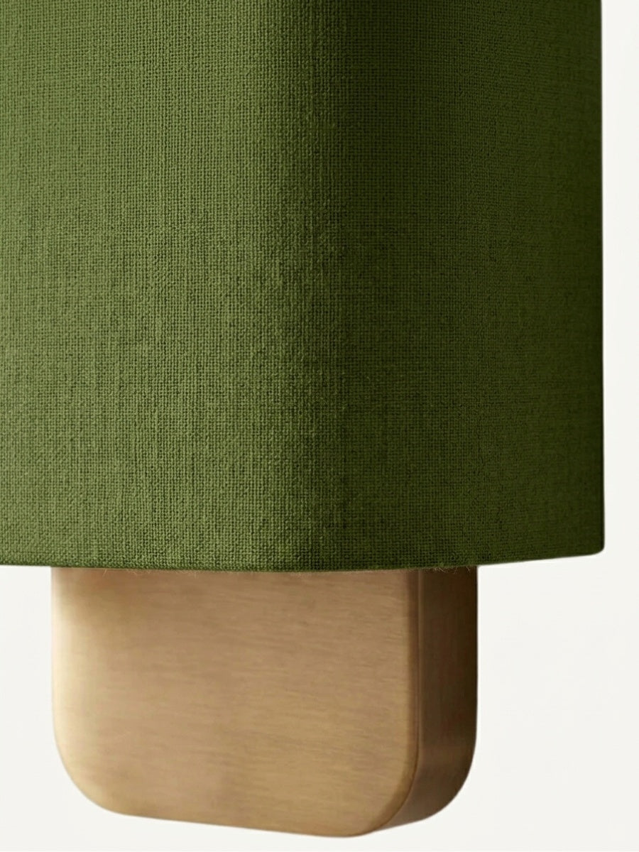 Nolvara Aleena Soft Fabric Luxe Metal Fabric Wall Sconce for Bedroom Reading Light