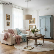 Suspension tambour en tissu Dumora — Suspension sculpturale avec abat-jour tambour de style moderne pour salle à manger