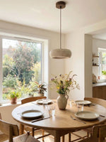 Load image into Gallery viewer, Travertine Drum Pendant Lamp