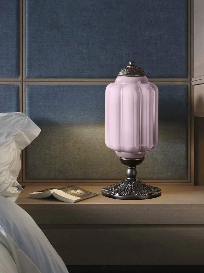 Lampe de table LED Eloise vintage en verre