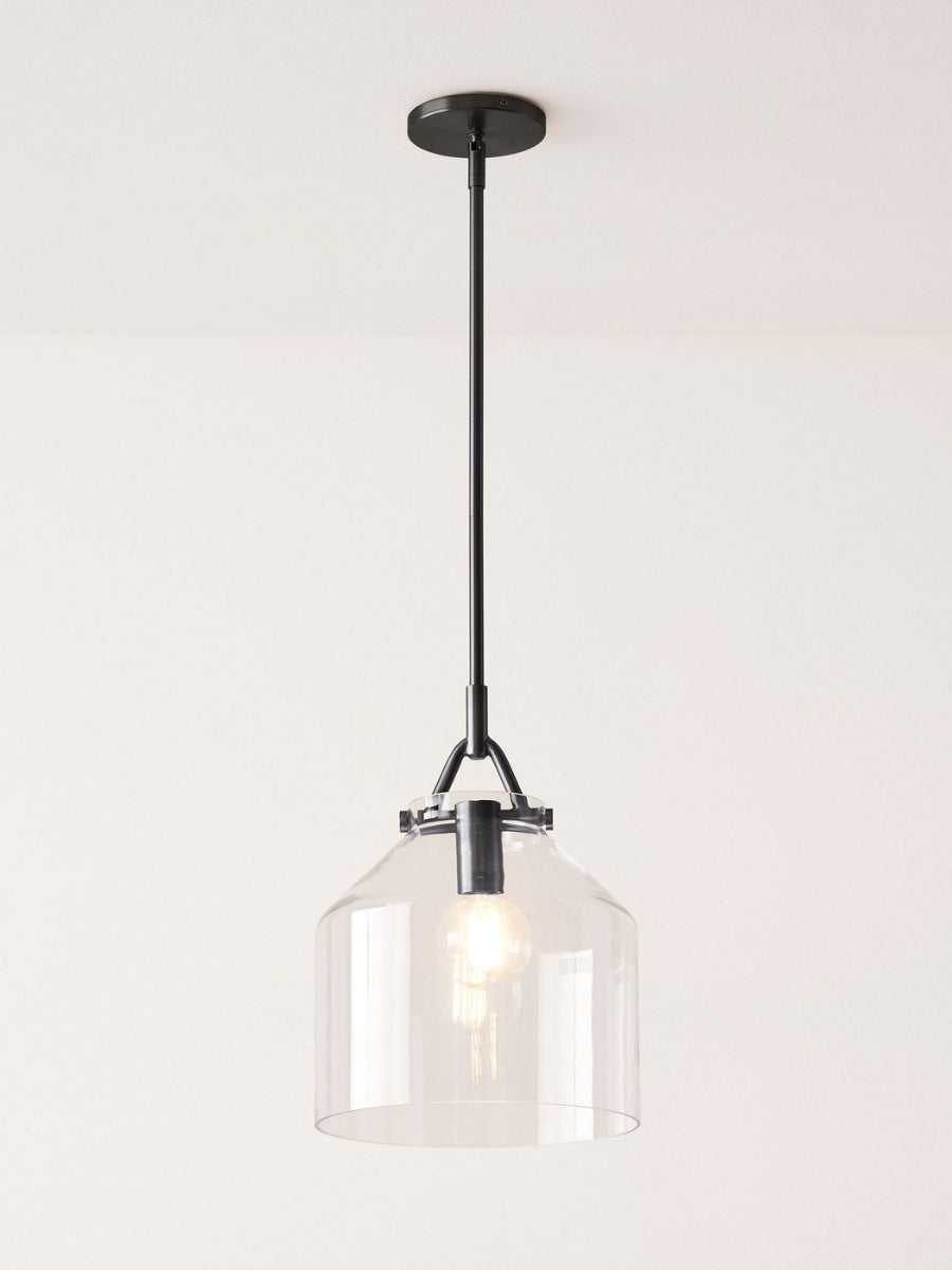 Hanton Nordic Metal Henry Pendant Light - Minimalist Glass And Metal Shade
