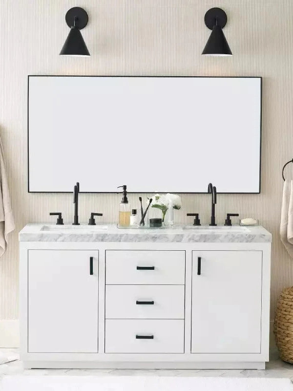 Korvi Tapered Sconce Cone Wall Light – Black or Brass Conical Retro Design