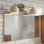 Load image into Gallery viewer, Metio Dome Vanity Wall Light – Mid-Century Fixture for Bathroom