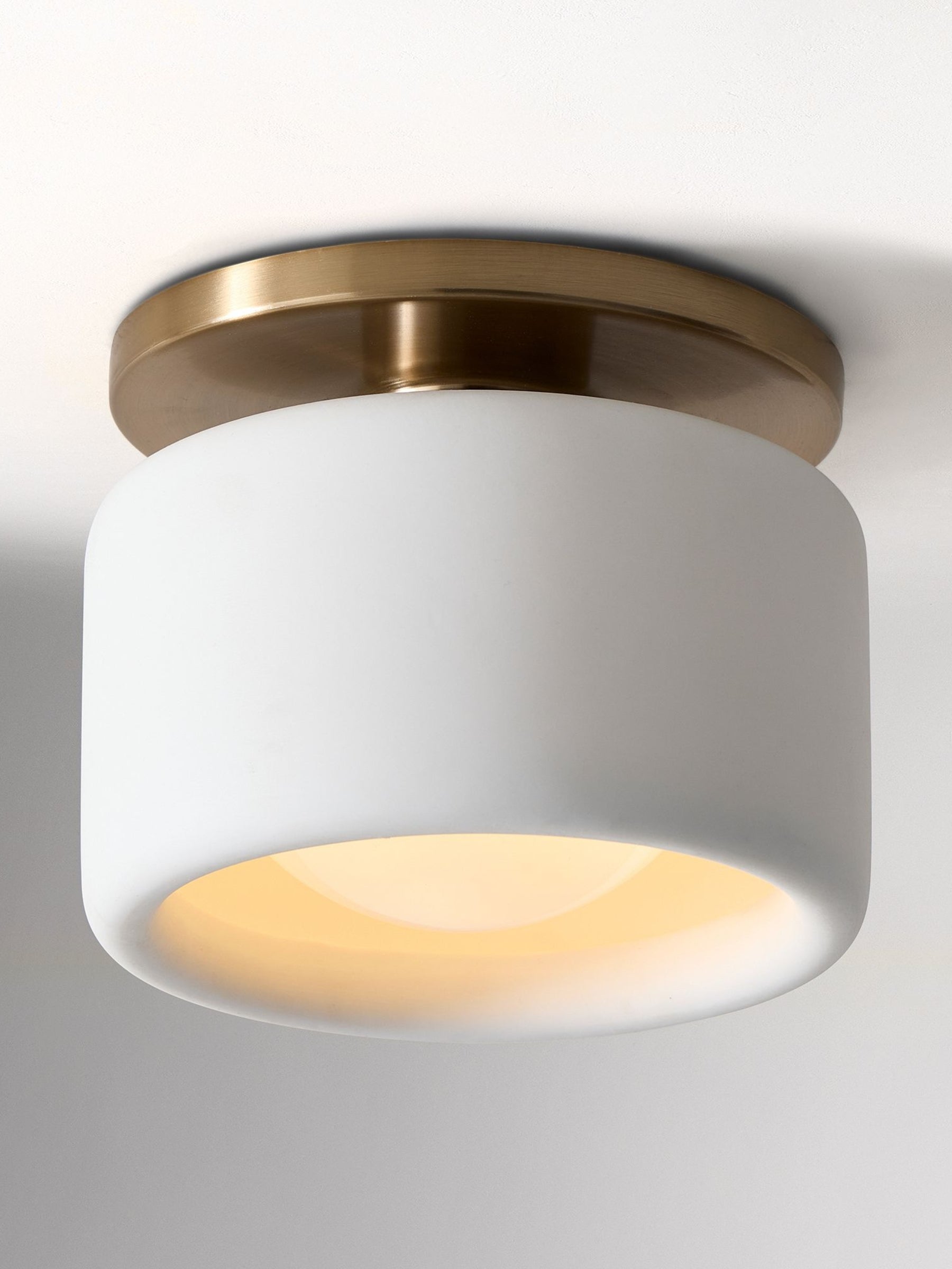 Cerova Porcelain Flush Mount Ceiling Light – Modern Low-Profile Fixture