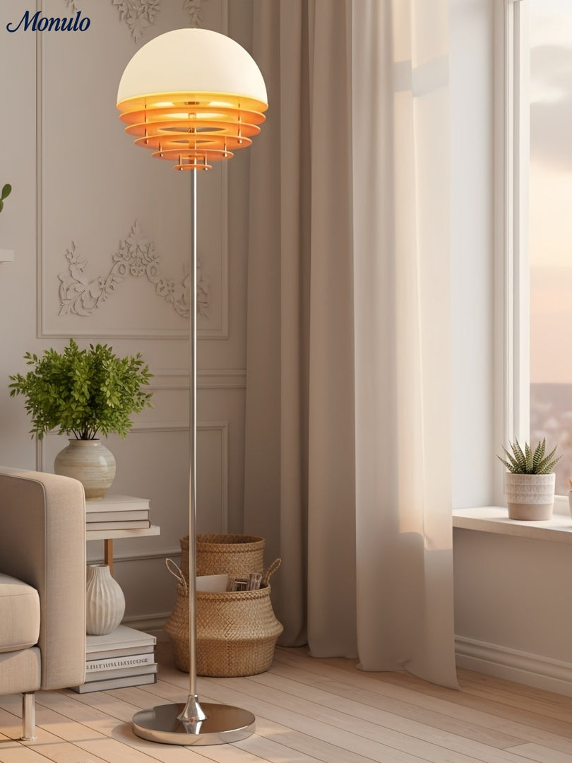 Lampadaire Bauhaus en acrylique et verre Sunset pour salon – AFTERGLOW S3