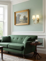 Load image into Gallery viewer, Classic Fabric Shade Sconce – Ceramic Wall Light for Hallway or Bedroom
