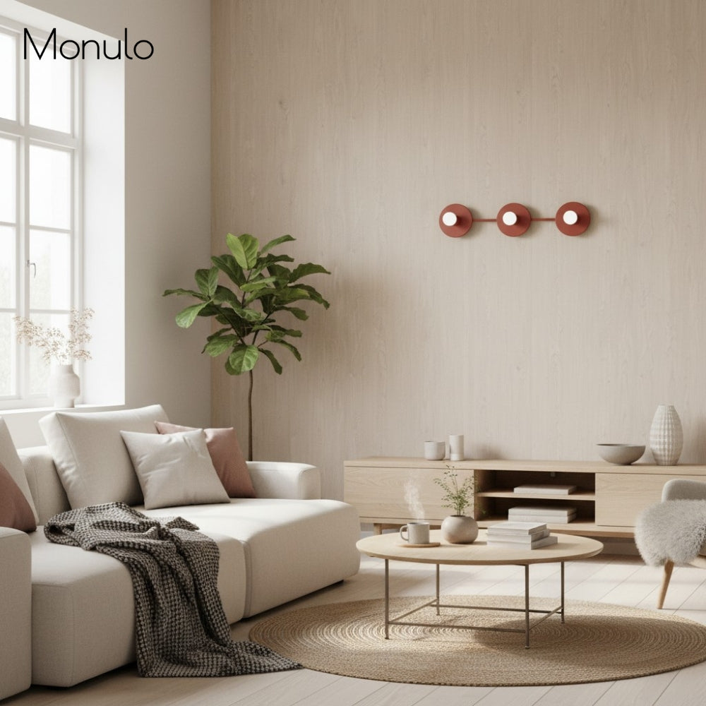 Lámpara de tocador esférica Radiro Globe – Luminaria moderna de 3 luces para baño