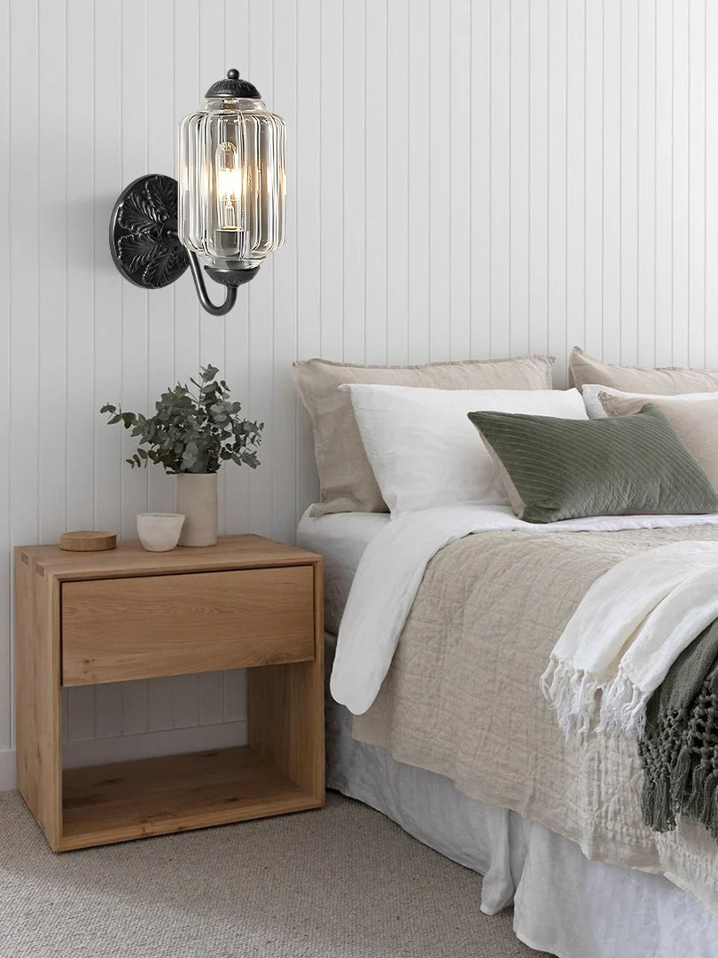 Vintage Milk Glass Sconce Bedside Hallway Eloise Wall Sconce