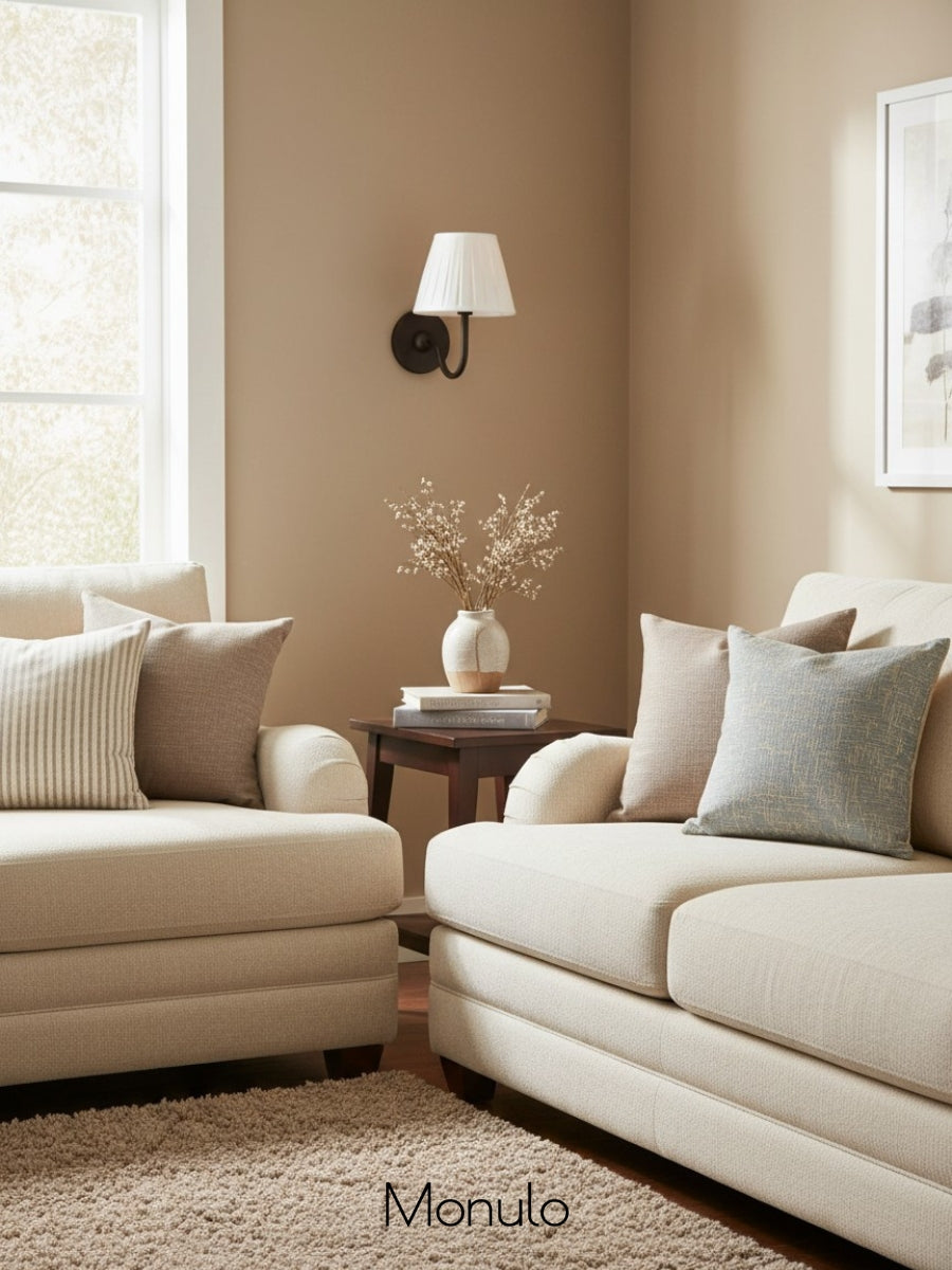 Luvora Fabric Shade Wall Sconce with Drum Shade - Classic Pleated Sconce Light