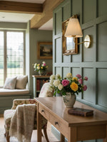 Load image into Gallery viewer, Fibura Fabric Wall Sconce – Elegant Wall Sconce for Bedroom and Hallaway Vintage Style
